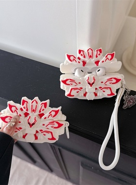 假面骑士白色极狐适用AirPods Pro3苹果三代蓝牙无线耳机壳airpods4代降噪保护套硅胶四代软壳airpodspro1/2