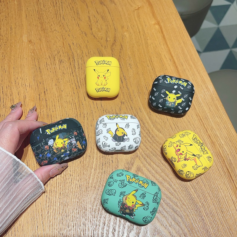 卡通皮卡丘苹果pro3耳机套磨砂