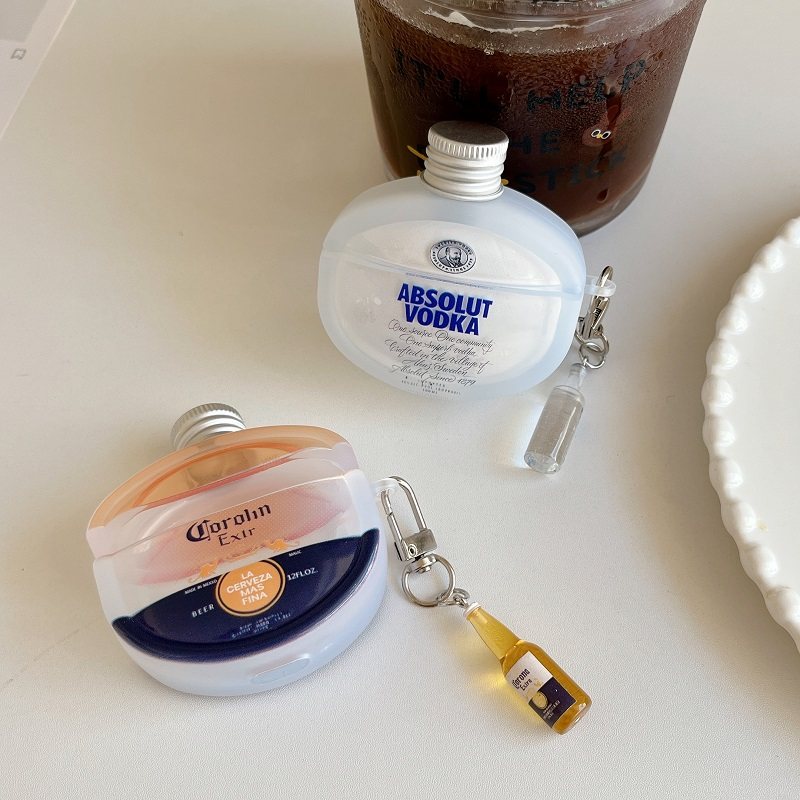 小众透明伏特加酒瓶盖7i适用se4华为freebuds5i/6i