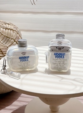 伏特加酒瓶适用airpods3代苹果四代降噪AirPods Pro三代蓝牙无线airpods1/2imd耳机壳pro一代保护套3/4代小众