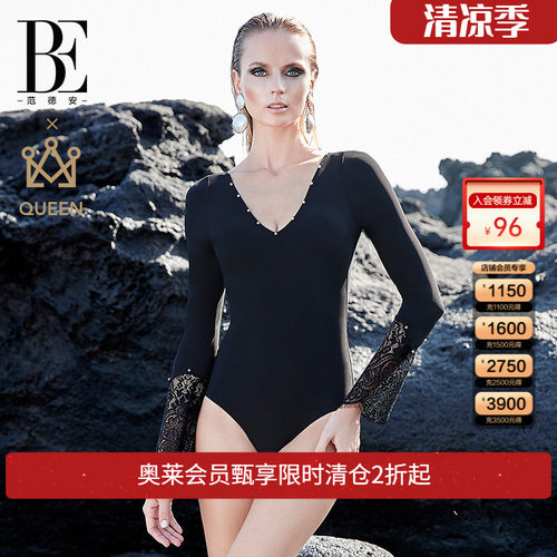 be连体泳衣范德安修身