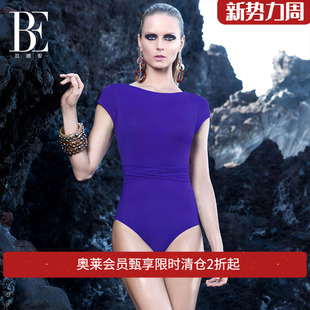 小胸聚拢保守遮肚性感显瘦温泉泳装 BE范德安时尚 高领连体泳衣女