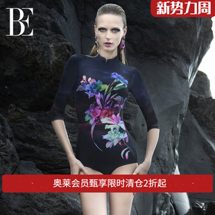 范德安QUEEN系列连体泳衣女长袖 保守遮肉显瘦防晒潜水泳装