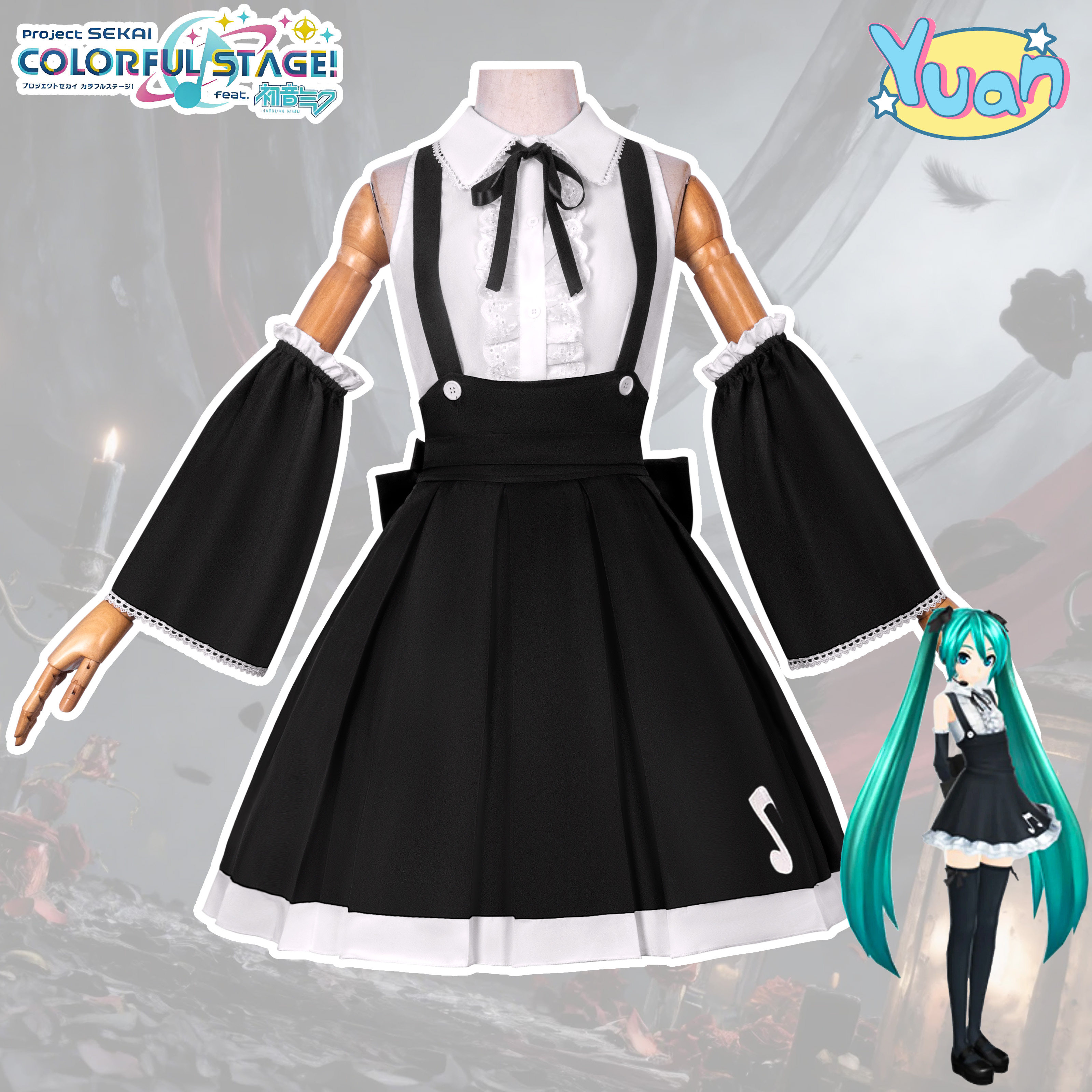 初音未来cos服歌姬计划哥特全套便宜漫展cosplay动漫人物服装女生