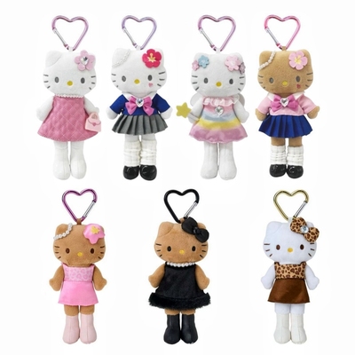 日本NIC长腿豹纹黑皮Kitty挂件