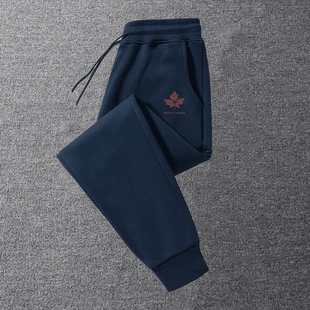 法国公鸡运动裤卫裤男士加绒加厚宽松束脚裤子男小脚秋冬长裤新款