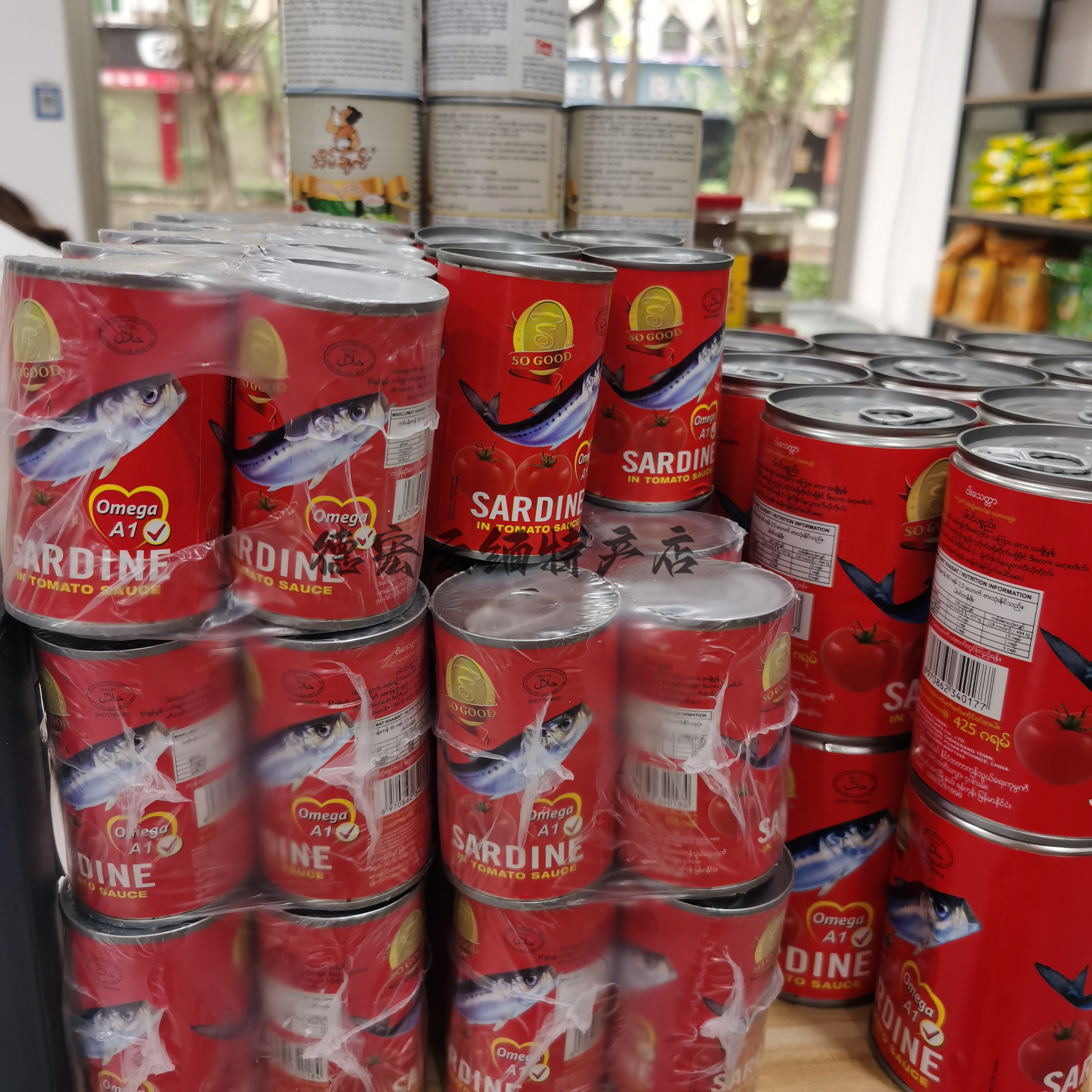 缅甸特产番茄鱼罐头Ready鱼罐头A1番茄酱鱼肉罐头海鲜罐头下饭酱