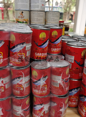 缅甸特产番茄鱼罐头Ready鱼罐头A1番茄酱鱼肉罐头海鲜罐头下饭酱