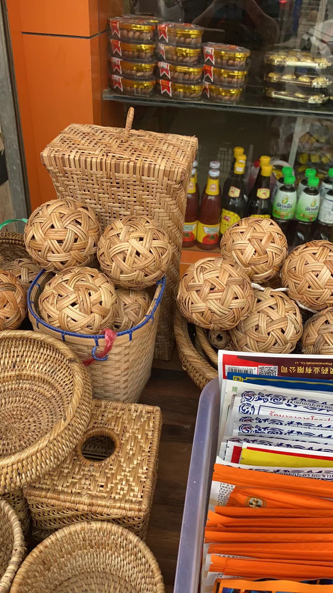 缅甸藤球蹴鞠球 手工编织道具竹球成品装饰工艺品古代足球15公分