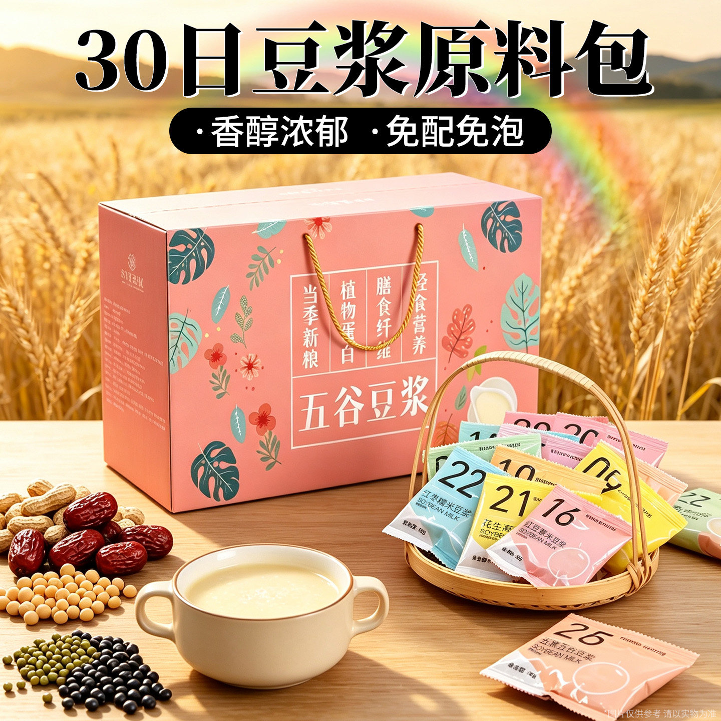 豆浆包五谷杂粮30日豆浆原材料一人食豆浆包独立包装破壁机食材包