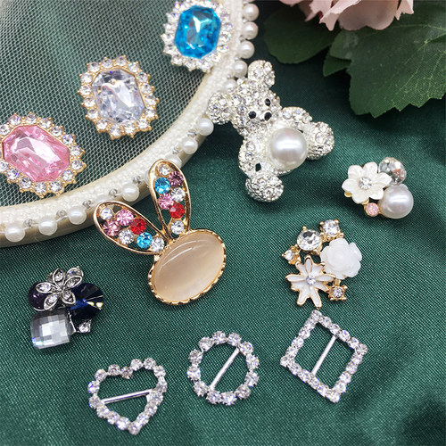 手工diy珍珠花盘钻扣