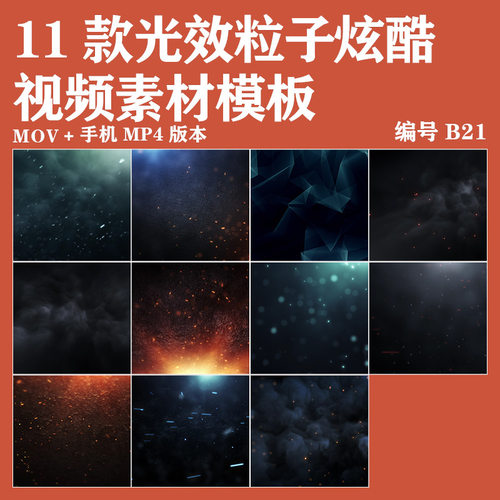 Vlog素材光效粒子粉尘飘雪唯美动感高清开头开场动画背景视频素材