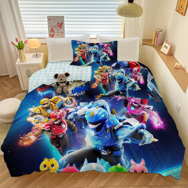 定制卡通迷你特工队全棉四件套