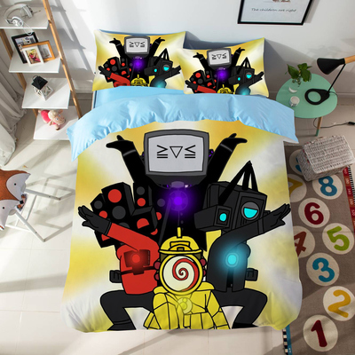 床单监控人被套泰坦电视人四件套