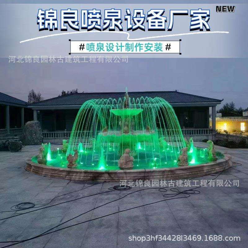 音乐喷泉设备设计大型湖面喷泉控制系统程控音乐喷泉工程设计