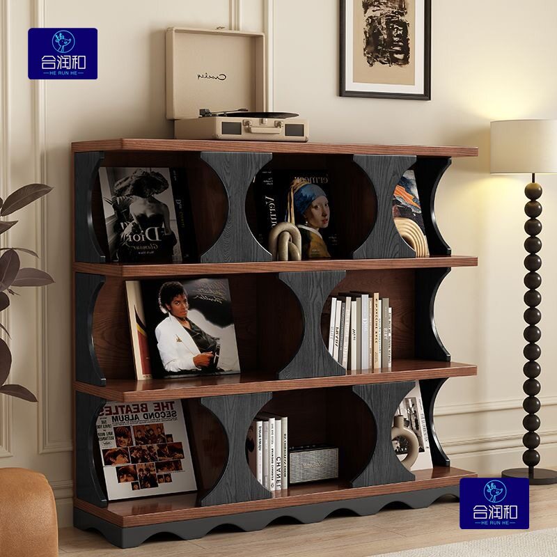 美式哈迪白蜡复古实木展示柜柜子餐边柜玄关柜客厅书架装饰柜