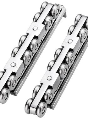 移门轨道吊轮导轨滑道滑轮实木玻璃推拉门吊轨滑轨吊门轮全金属轮