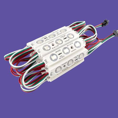 5050rgb全彩幻彩遥控灯模组led注塑透镜光源模组直销