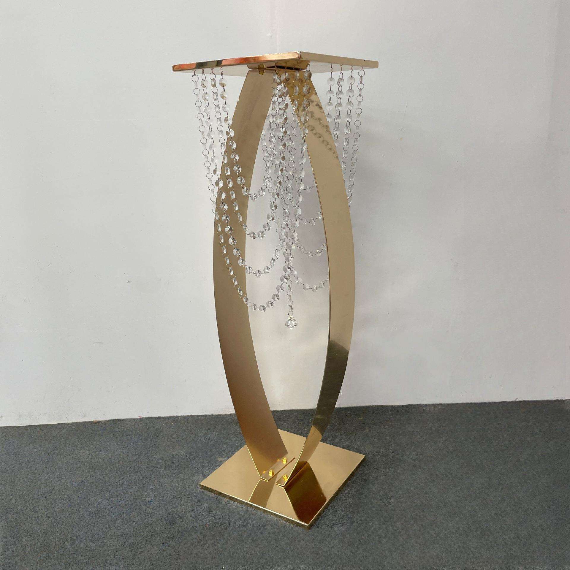 新款婚礼婚庆道具铁艺甜品台路引迎宾摆件背景布置舞台镂空花架