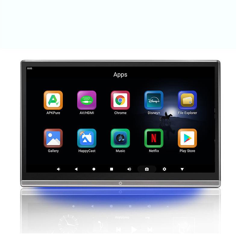 新款14寸头枕显示器14寸头枕安卓显示器14寸外挂安卓显示器版本13