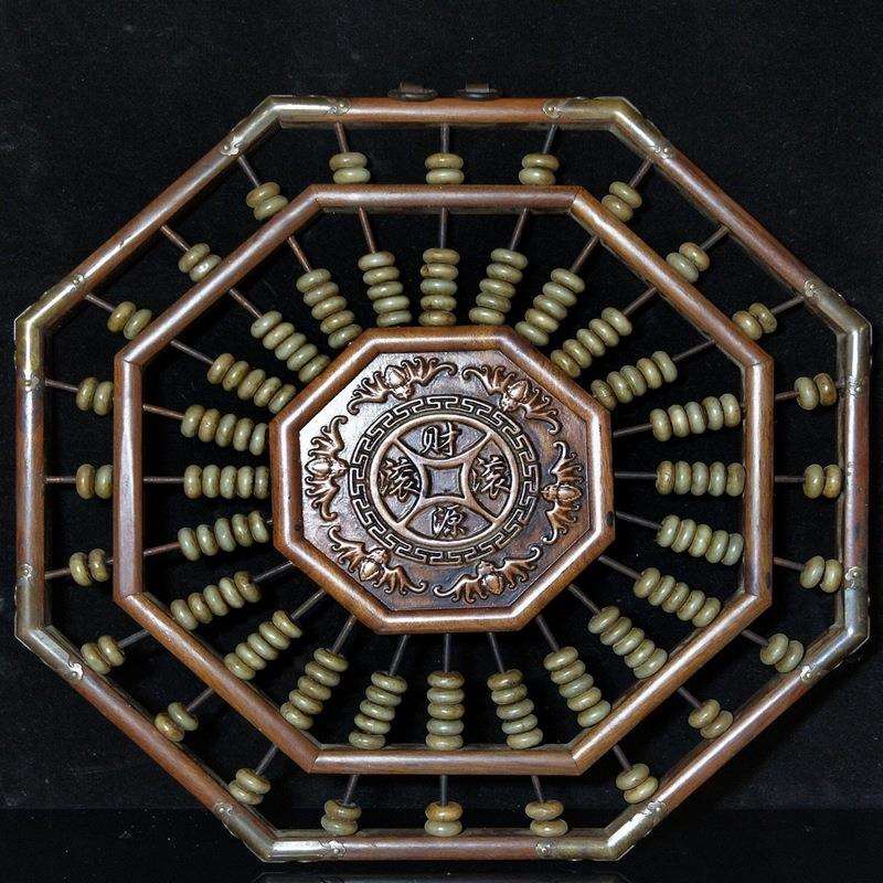 回流古玩古董收藏品仿古做旧包浆黄杨木花梨木玉珠算盘回流老物件