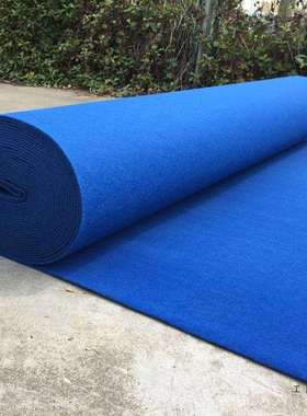 宝蓝色地毯一次性婚礼结婚地毯开业庆典蓝色地毯加厚蓝色拉绒地毯