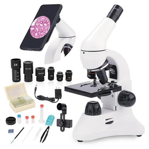 直销2000X单目光学显微镜学生实验专用科学实验科教仪器