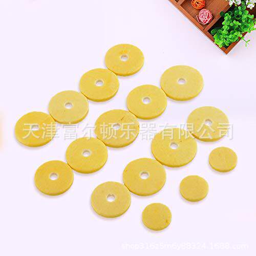 长笛按键皮垫 套装 黄色 （16个装）/套 管乐器 配件 长笛肠