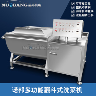 全自动翻斗式倒料清洗机 蒲菜清洗设备 南瓜片清洗去杂质清洗机