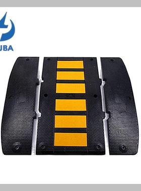 500*900*50mm橡胶减速带出口型减速板道路缓冲交通设施