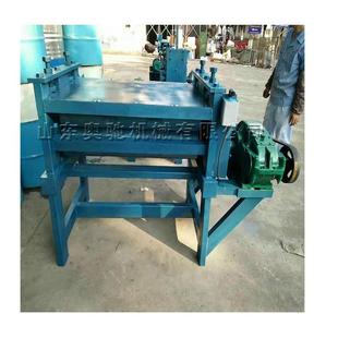 生产废旧油桶铁皮压平机电动型双辊轴油桶铁皮展平机铁皮铺平机