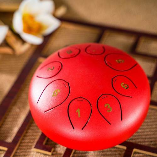 6寸8音空灵鼓钢舌鼓色空鼓忘忧鼓莲花鼓外贸工厂打击乐器