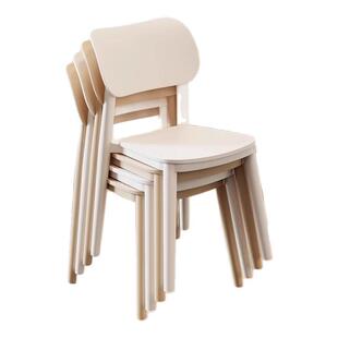 靠背餐椅家用现代简约加厚久坐舒服塑料凳子北欧网红商用餐桌椅子