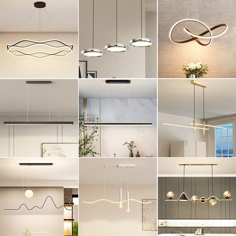 餐厅灯吊灯一字型极简网红2025新款现代简约大气吧台饭厅中山灯具