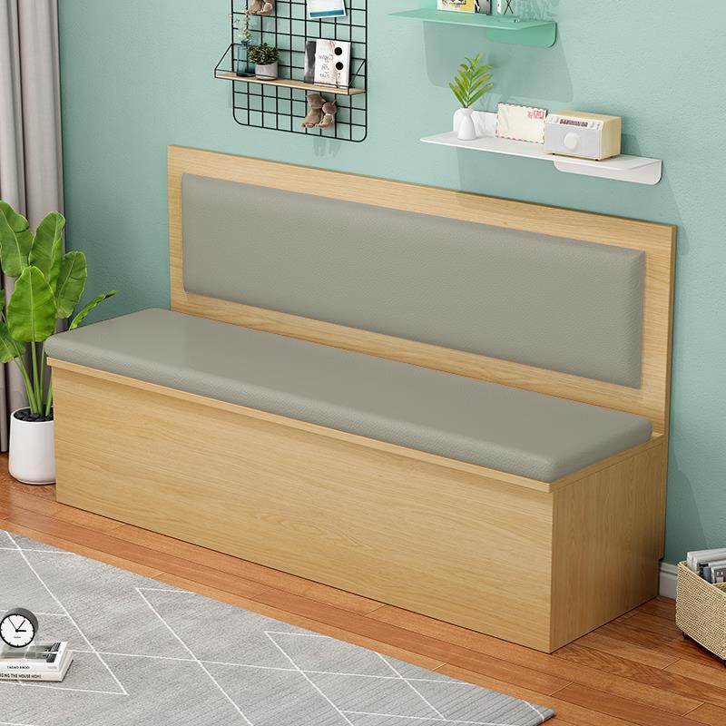 卡座餐桌椅家用小户型客厅靠墙储物柜组合软包餐厅实木沙发凳