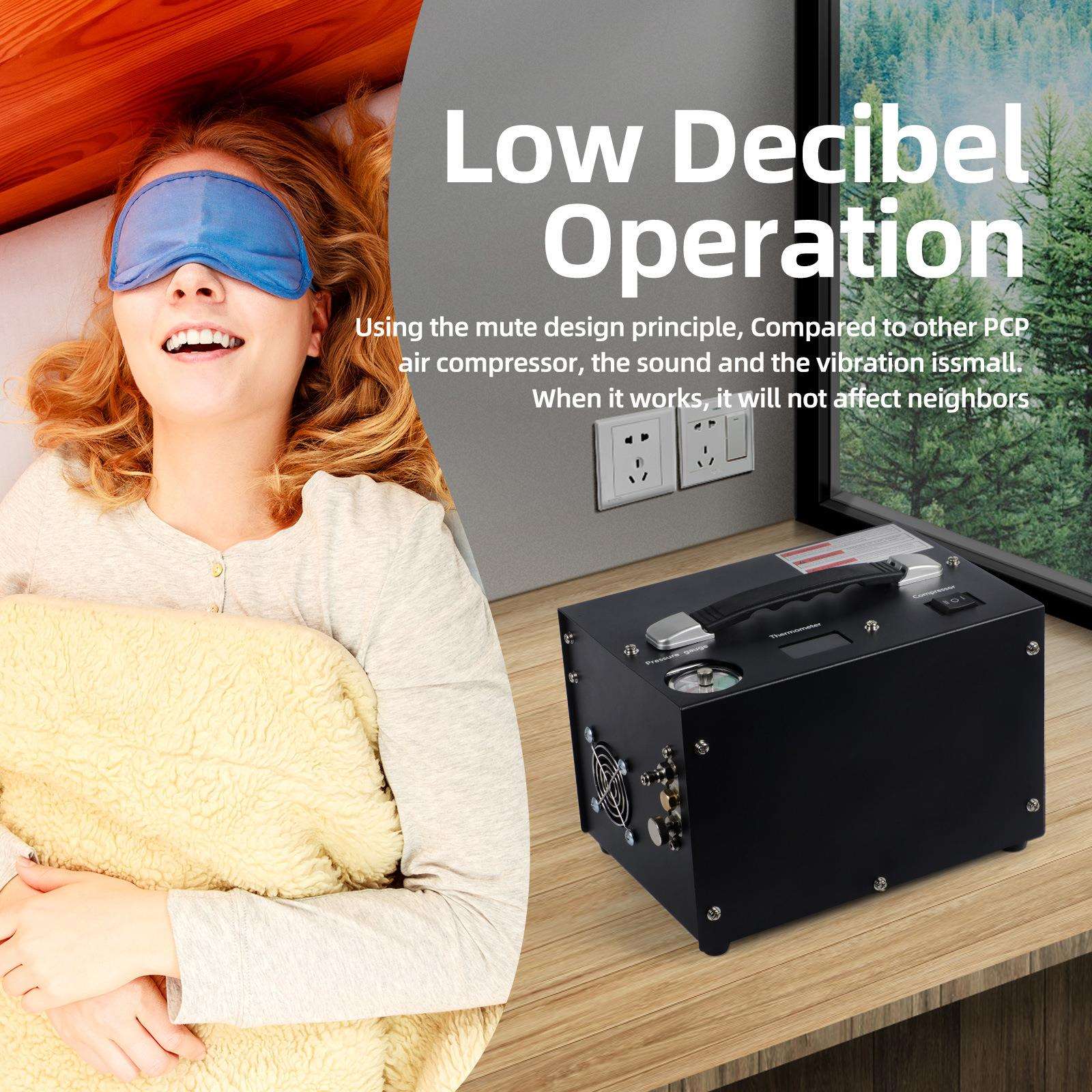 内置变压器自动停机打气机30MPA无油车载