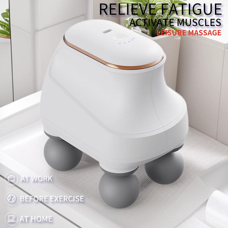 迷你手持四头迷你按摩仪电动按摩器颈肩全身按摩筋膜枪肌膜枪电动