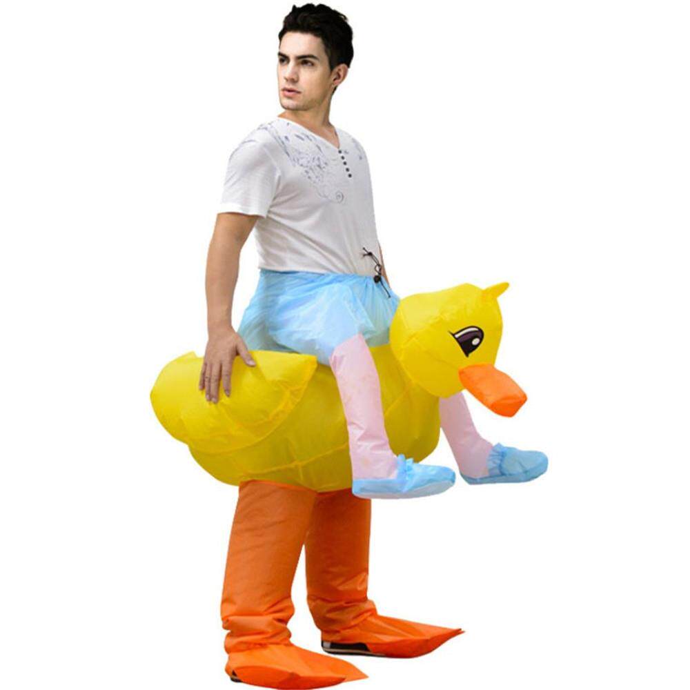 卡通动物黄鸭充气服狂欢节派对活动演出道具服饰年会创意演出服