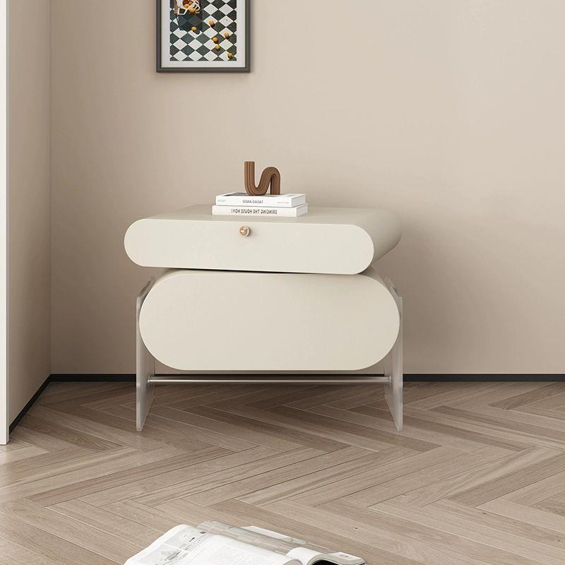 亚克力床头柜简约现代奶油风迷你收纳床边柜悬浮床收纳柜小型家具