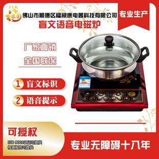 盲用语音盲文电磁炉养老电器盲人无障碍弱视视障老年智能电器
