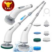 新品 电动清洁刷可伸缩多功能无线长柄刷子家用厨房浴室手持充电