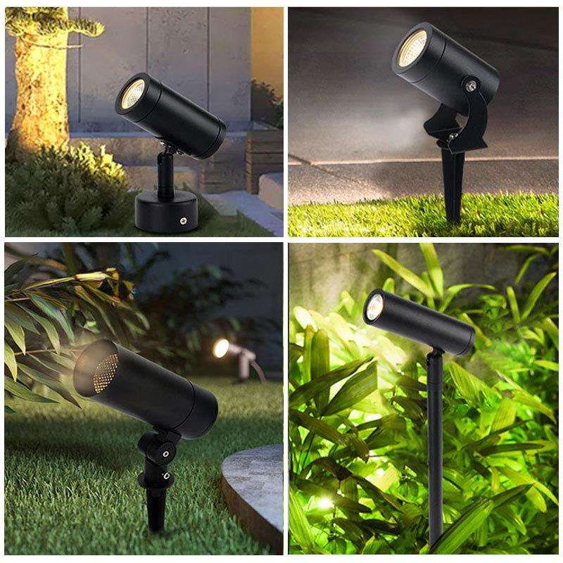 照树灯户外防水绿植射树灯照墙投光灯草坪庭院景观地长杆插地灯