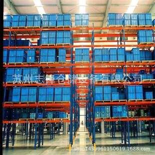 仓库仓储中型重型托盘高位叉车货架横梁式贯通式拆装式货架