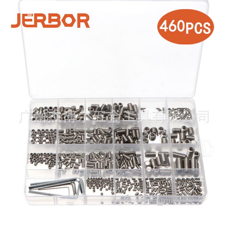 460PCS盒装镀彩锌拉铆螺母公制美制组合拉帽螺母滚花直销