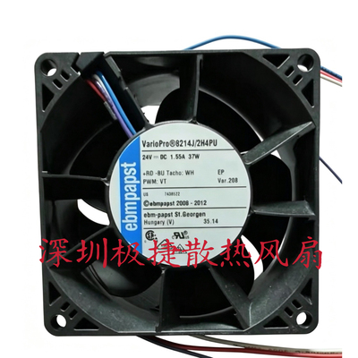 8214 J/2H4PU 全新原装德国进口 8038逆变器风机PWM风扇24V 1.55A