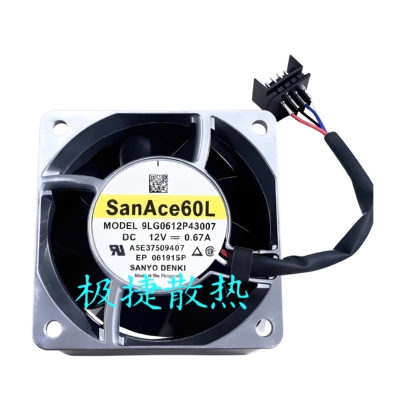 9LG0612P4S007三洋/SANYO风机 DC12V 0.67A PWM控制散热风扇全新