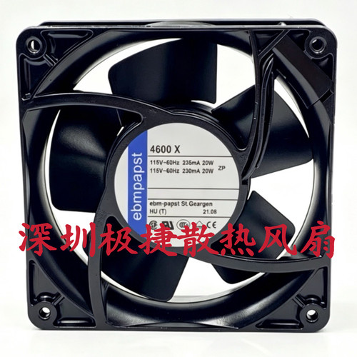 德国/ebmpapst TYP 4600N/X/Z 4606N/X/Z 110V 轴流散热风扇12CM
