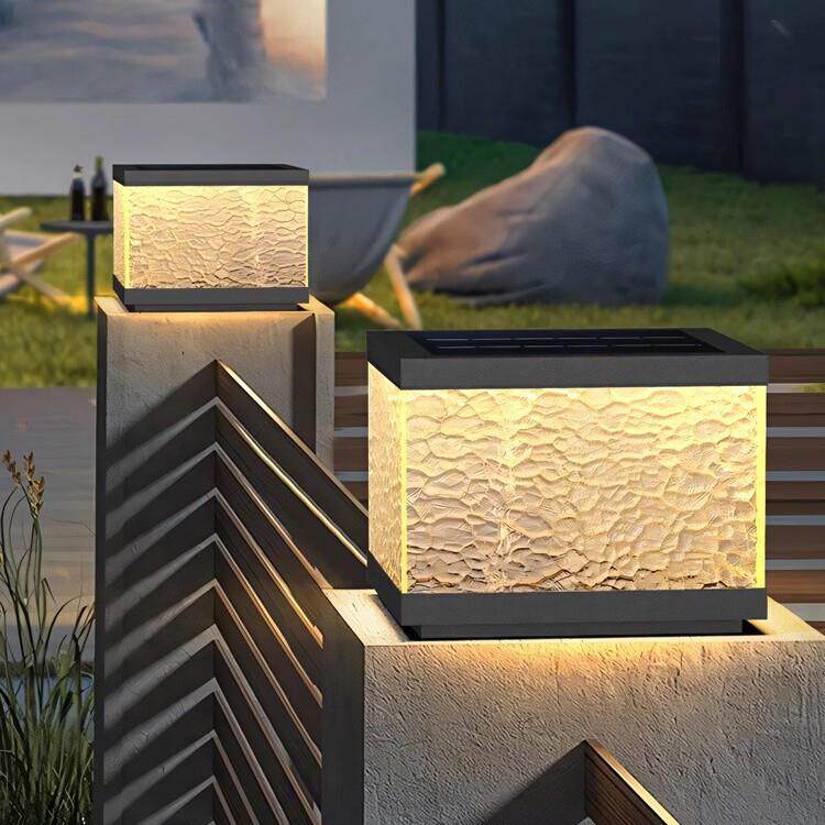 新款太阳能柱头灯户外庭院别墅大门两侧柱子灯室外防水围墙门柱灯