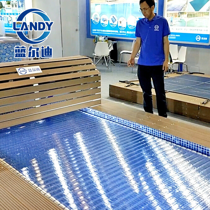 蓝尔迪泳池电动浮盖防尘保温