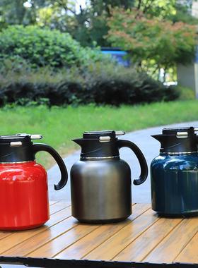 2024新款316不锈钢真空焖茶壶家用大容量保温壶茶水分离焖泡水壶